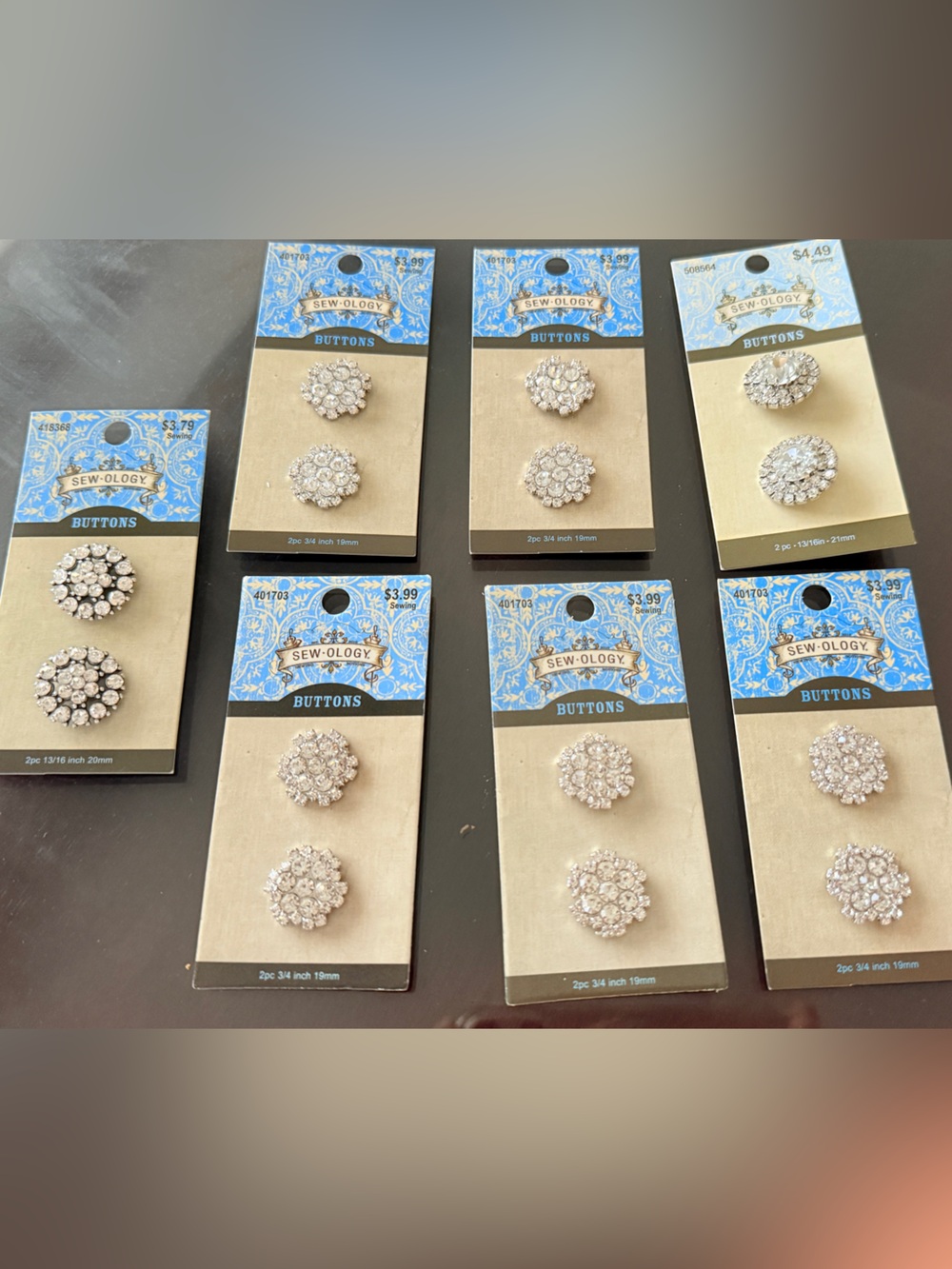 🔥 FREE WITH BUNDLE PURCHASE - New Collection of crystal buttons from Sew-ology